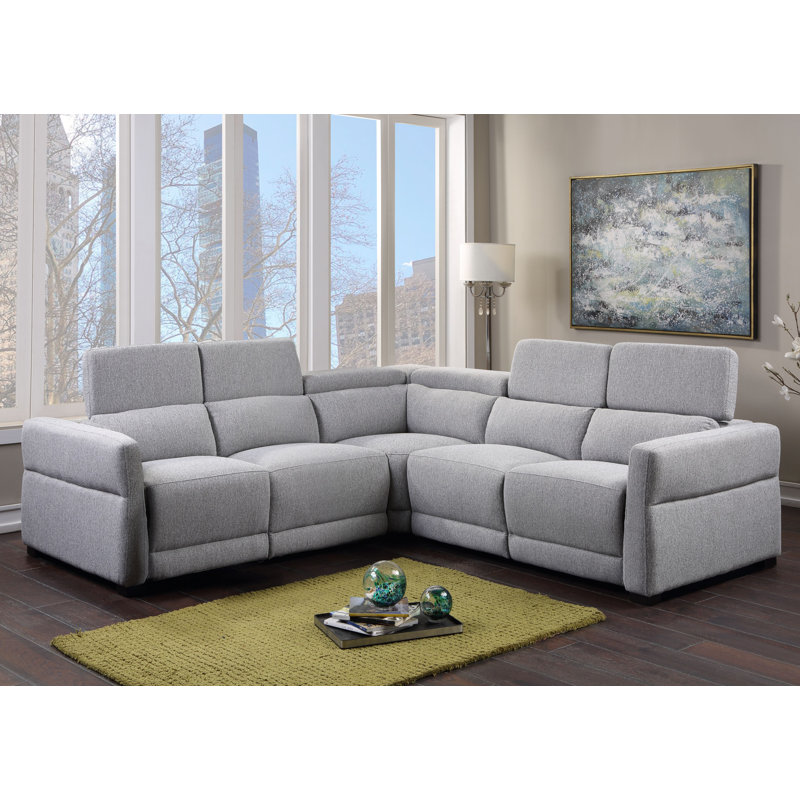Orren Ellis Isla 98.5" Wide Symmetrical Reclining Corner Sectional Wayfair